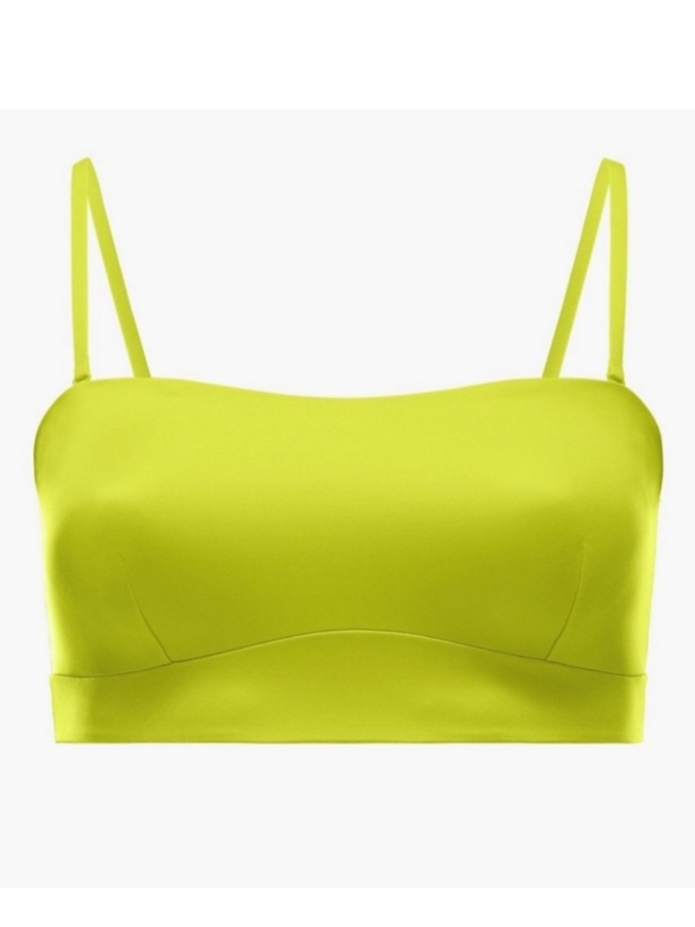 Yitty Headliner Shaping Bandeau Lizzo Neon Yellow Bra Highlighter Square Neck